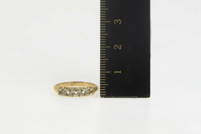 14K Yellow Gold Vintage NOS 1950's Wedding Band Setting Ring