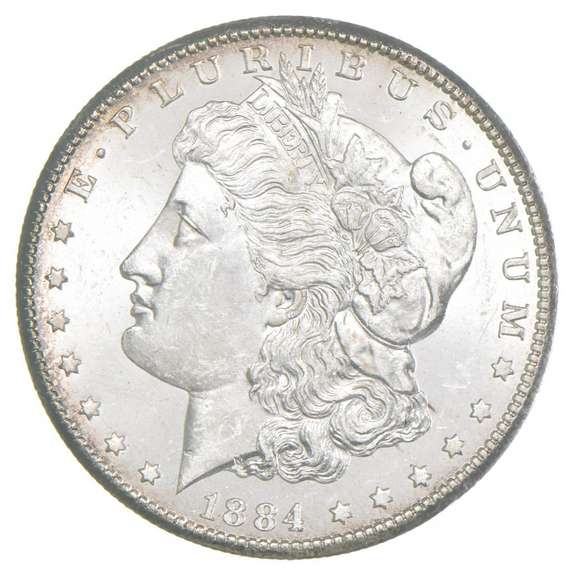 1884-CC Morgan Silver Dollar