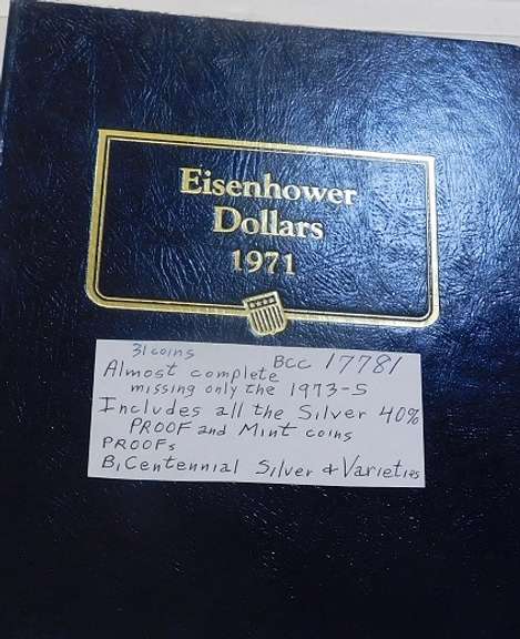 1971-1978 Ike Dollar Set in DeLuxe Album