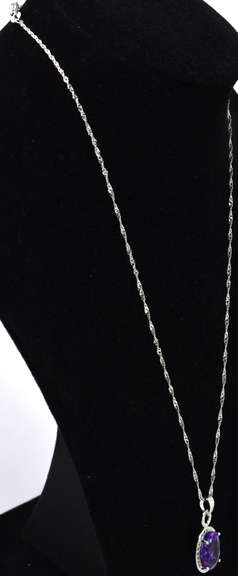 Sterling Silver Amethyst Pendant
