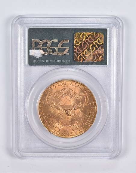 MS63 1907-S $20 Liberty Head Gold Double Eagle PCGS