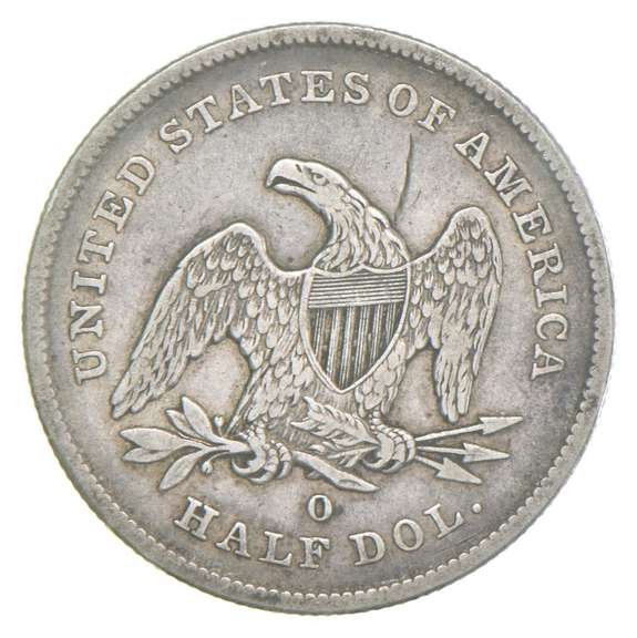 1842-O Seated Liberty Half Dollar Small Date