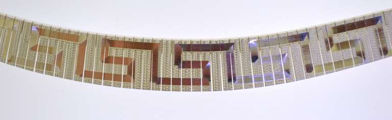 Italian JCM Reversable Herringbone Chain Necklace