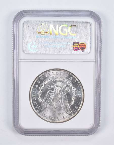 MS64 1883-O Morgan Silver Dollar Great Montana Rainbow Toned NGC