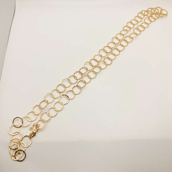 Fashionable 22kt Plated Sterling Silver Necklace