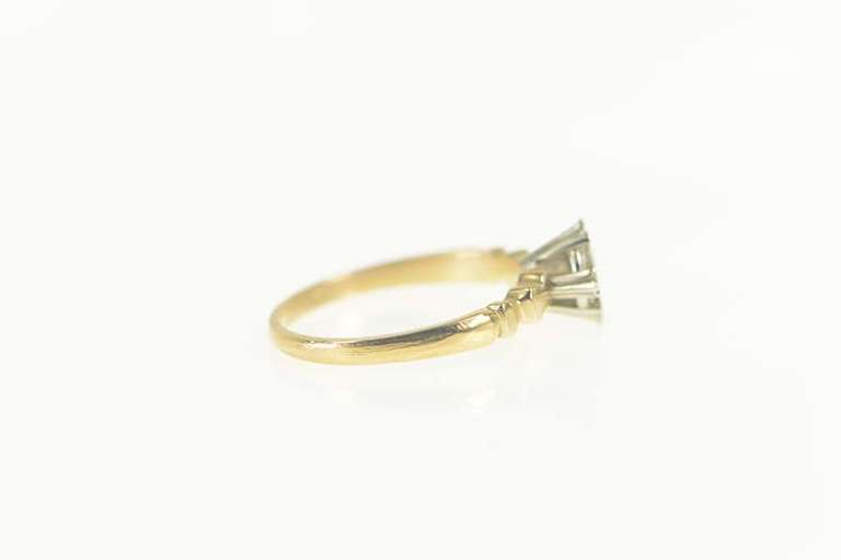 14K Yellow Gold Vintage 1950's NOS 2.75mm Engagement Setting Ring