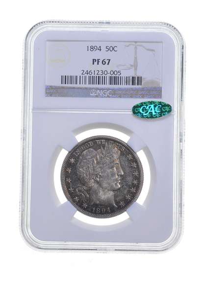 PF67 1894 Barber Half Dollar - CAC - Graded NGC