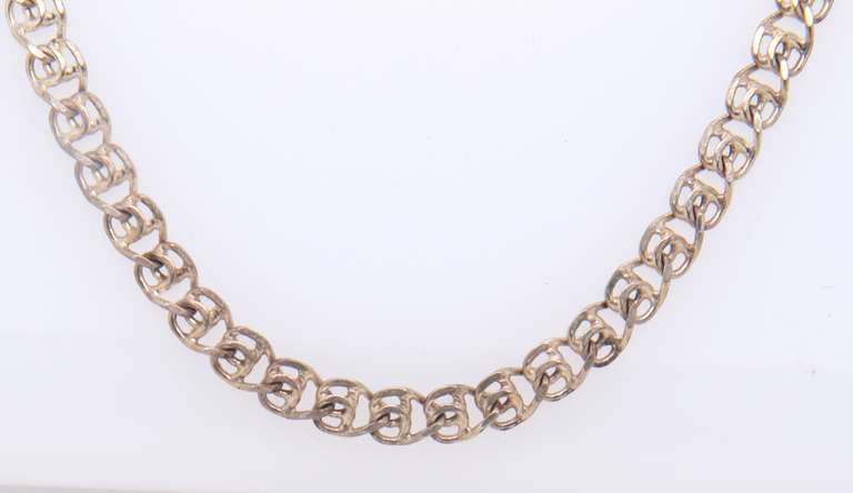 925 Sterling Silver Fancy Link Chain Necklace