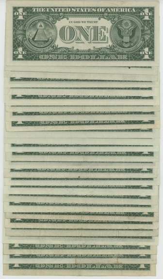 Great lot of 27 Nicer Crisp 1957 Series $1 Silver Certificate notes