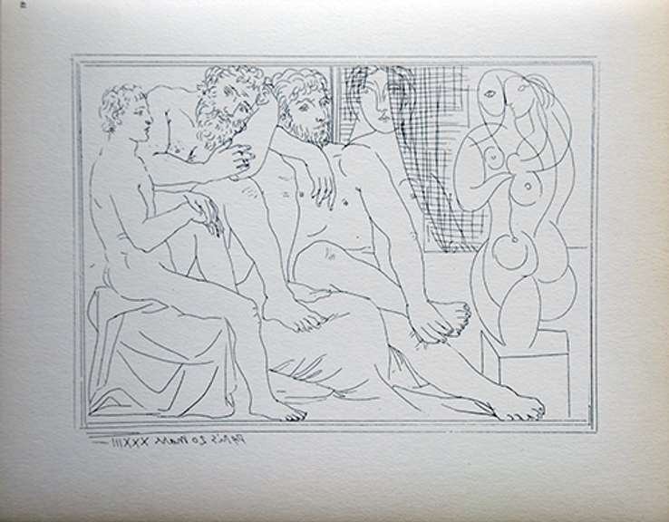 PABLO PICASSO, TWO SCULPTORS