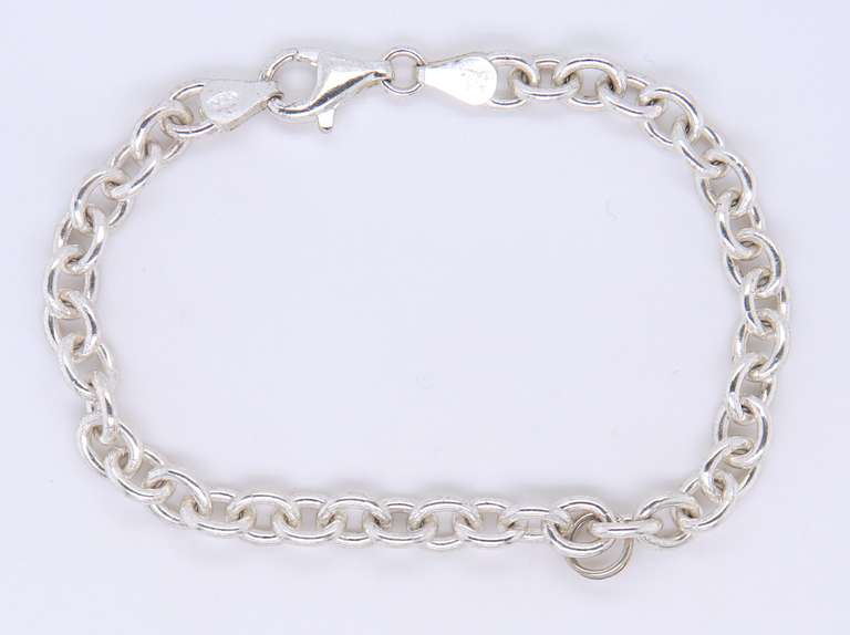 Sterling Silver Italian Fancy Link Bracelet
