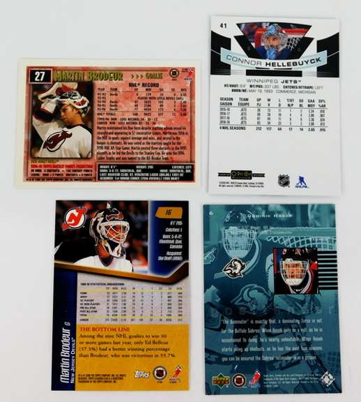 4 Hockey Goalie Cards