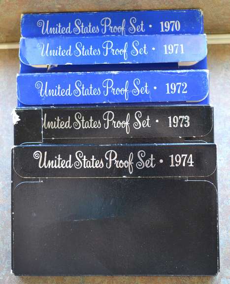 1970-1974 Proof Sets.