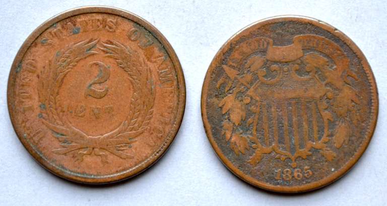 12 Two Cent Pieces