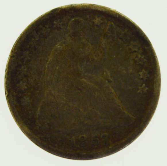 lot of 3 1847, 1856 and 1857 Seated Liberty Half Dime US Coin