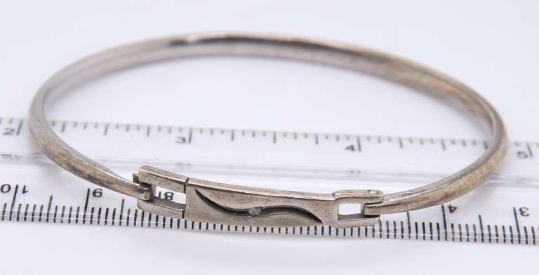 Vintage Sterling Silver Bangle Bracelet