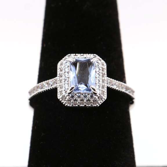 Enchanting Sterling Silver CZ Ring