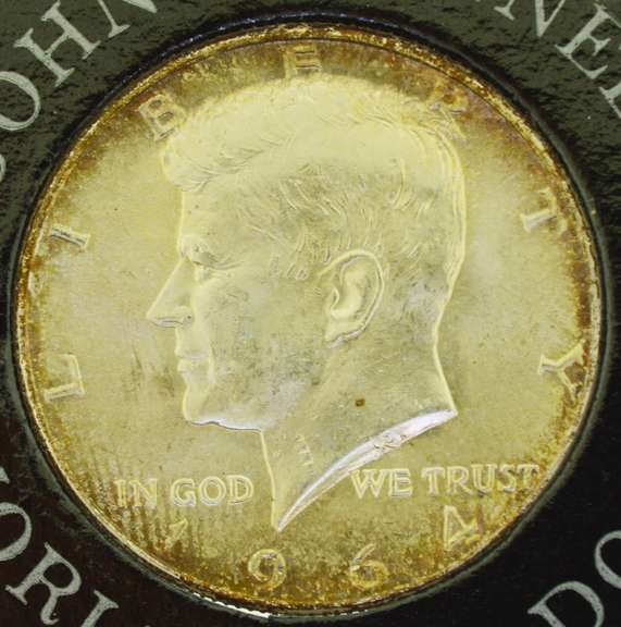 1964 John F. Kennedy Memorial Half Dollar in Plastic Case