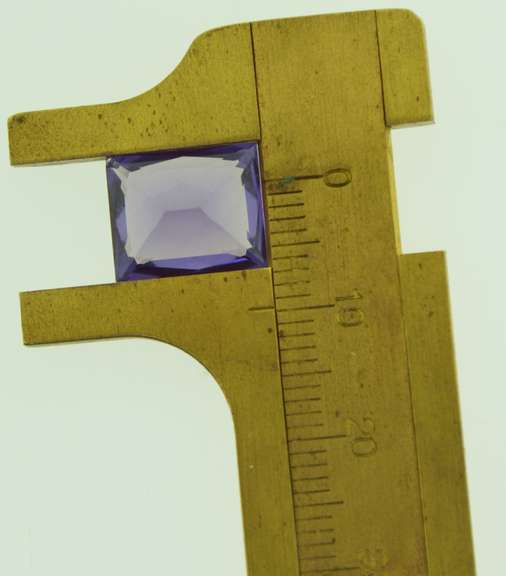 6.6ct Emerald Cut Purple Sapphire Loose Stone