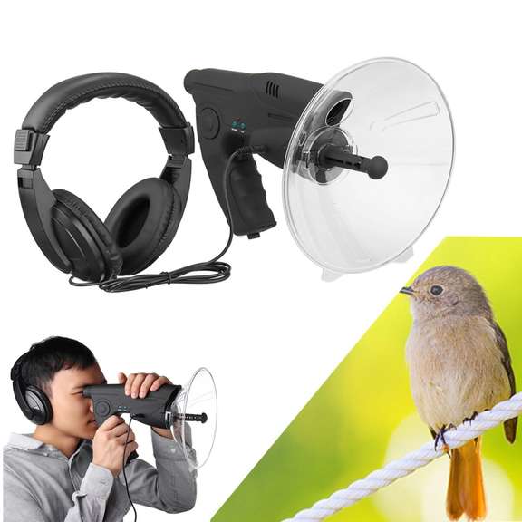 Parabolic Microphone Monocular Listening Telescope