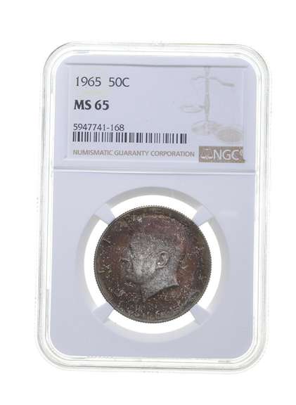 MS65 1965 Kennedy Half Dollar - Graded NGC