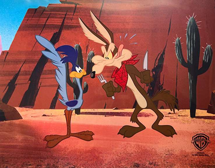 Warner Brothers, Wile Coyote and Roadrunner