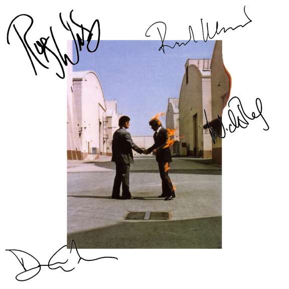 Pink Floyd Autographed Facsimile Signed Album LP