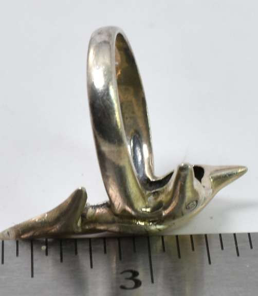 Sterling Silver Dolphin Ring