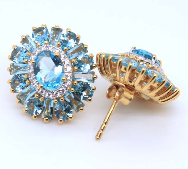 Sterling Silver Gemstone Earrings