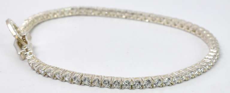 Sterling Silver CZ Bracelet