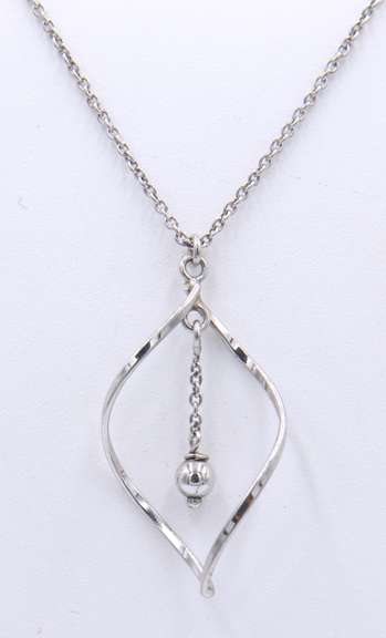 Vintage Sterling Silver Pendant on Chain