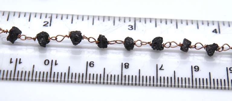 Edgy & Cool 14kt RG Andrea Fohrman Black Diamond Necklace