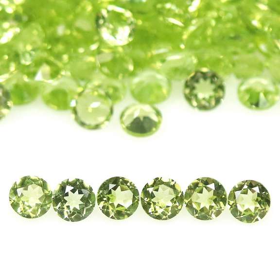 Real 12.60ct untreated apple green Peridot set