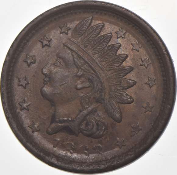 1863 Medal For One Cent Civil War Token 93/394