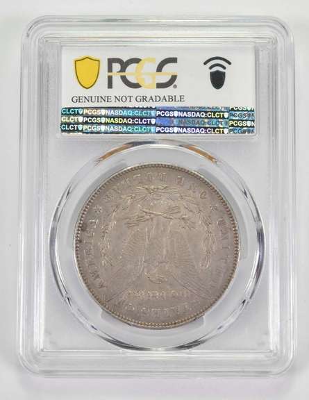 XF Detail Genuine 1878 7/8TF Morgan Silver Dollar Triple Blossom PCGS