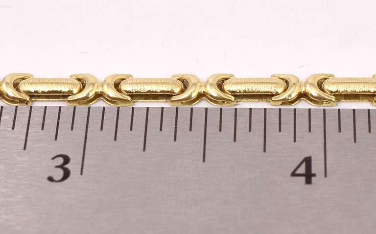 Sensational Fancy Link Bracelet in 14K Yellow Gold