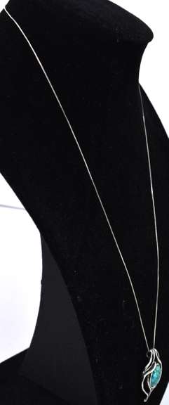 Sterling Silver Turquoise Necklace
