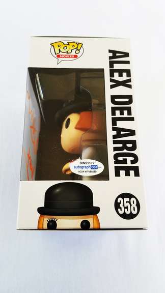 Malcolm McDowell Signed Clockwork Orange Funko Pop! #358 Alex ACOA Witness ITP