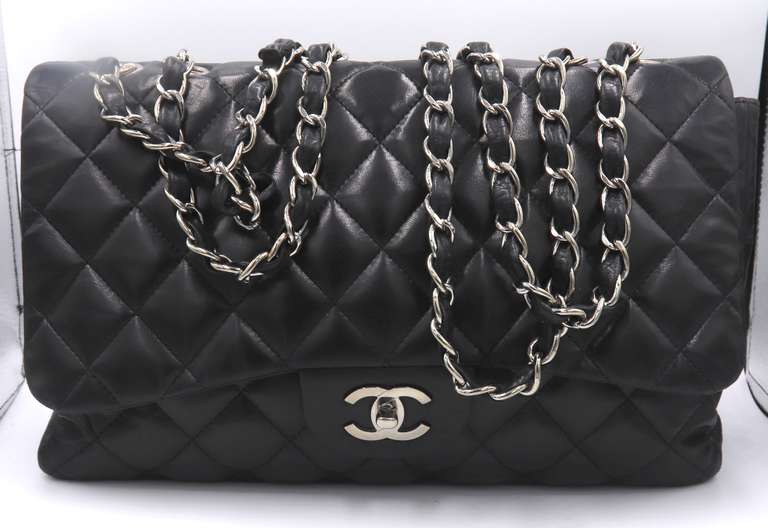 Preowned Chanel Single Flap Jumbo Bag