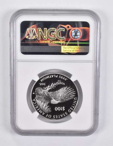 PF70 UCAM 2021-W $100 American Platinum Eagle 1 Oz Everhart NGC