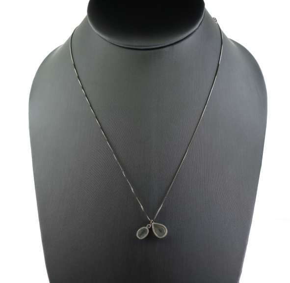 Spectacular 14kt White Gold Teardrop Tanzanite Necklace