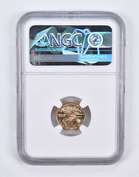 MS70 1996 $5 American Gold Eagle 1/10 Oz. .999 Fine Gold NGC
