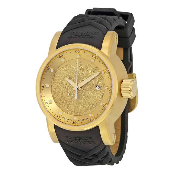 Invicta Gold Dragon Dial Automatic, New In Box.