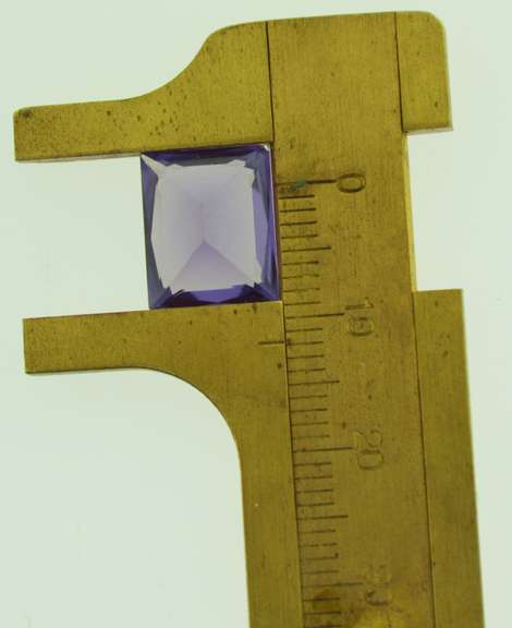6.6ct Emerald Cut Purple Sapphire Loose Stone