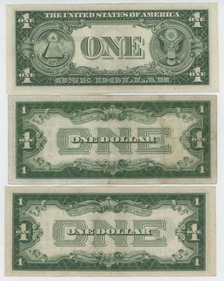 Crisp 1928-A, 1934, & 1935-E $1 Silver Certificates. Nice