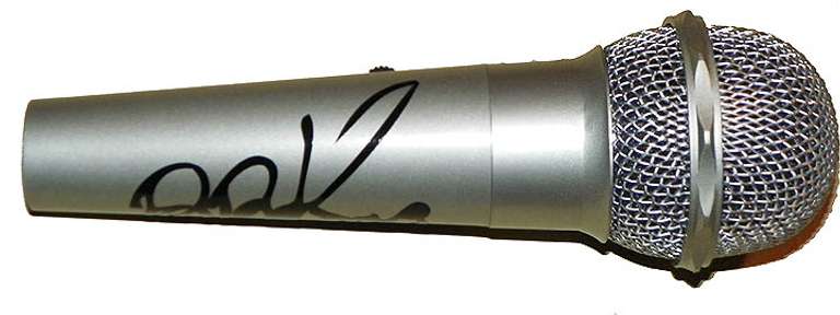 B.B. King Autographed Facsimile Signed Microphone