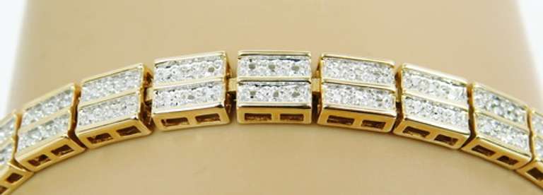 Fine Quality 2-Tone Sterling Silver Bracelet