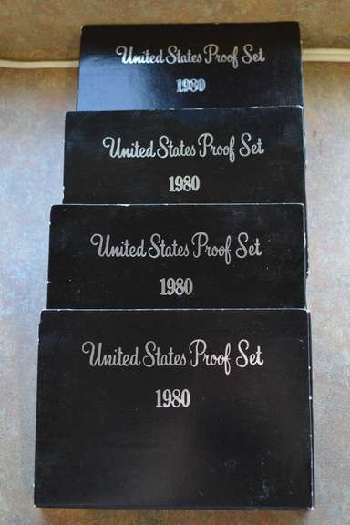 4x 1980 US Proof Sets.