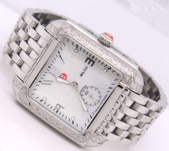 Michele Milou Diamond Quartz Watch