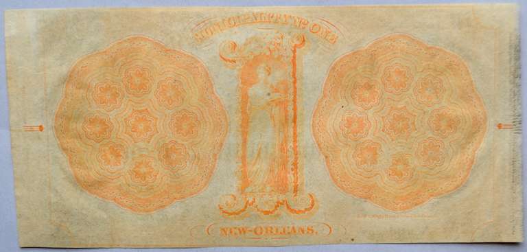 Oversize May 25 1842 $20 Municipality One City of New Orleans Note
